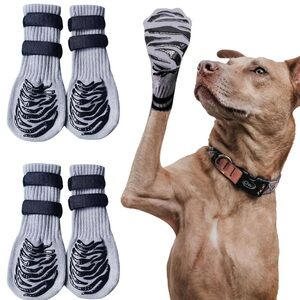 Tiger Toes Dog Socks Velcro straps maximum grip traction socks NEW